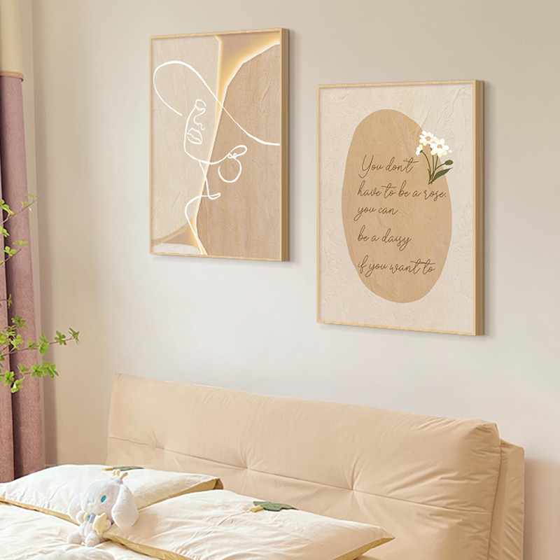 Wooden Cream Style Abstract Li - Korean Lifestyle Aesthetic ulasan dan harga