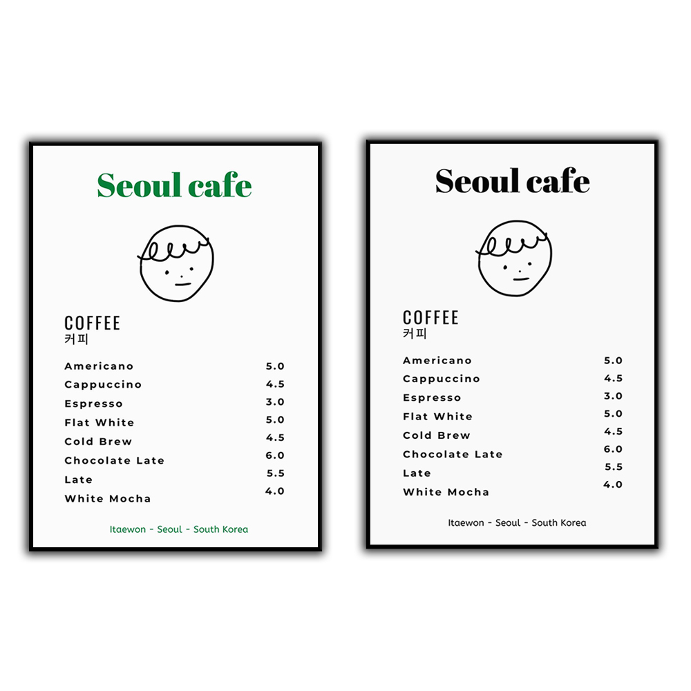 Seoul Cafe Print Wall Art Prin - Korean Lifestyle Aesthetic ulasan dan harga